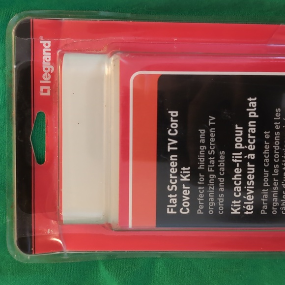 Legrand Flat Screen TV Cord Cover Kit White New Old Stock - Picture 2 of 7